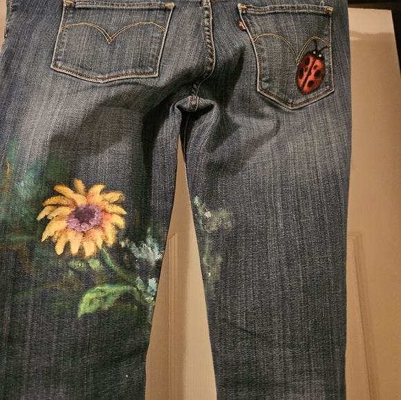 Levi's hand painted size 29/32 - Picture 6 of 8